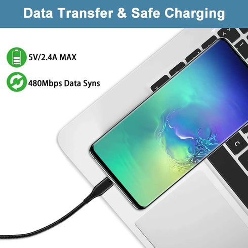 MATEIN USB C Cable 15ft, Extra Long USB Type C Fast Charging Cable Sturdy Nylon Braided USB A to USB C Cable Compatible with Samsung S10/S9/S8/S7/...