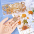 640pcs Gold Earring Beading Hoops Beading Hoop Earring Supplies Golden Brass Round Circle Beaded Kits Findings Ear Nuts Components for Jewelry Mak...