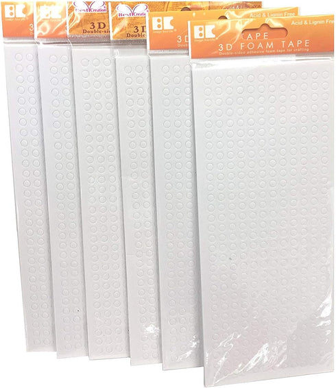 Best Creation, Inc 3D Pop Dots (12 Sheets) Dual-Adhesive Foam Mount (Small Circle)...