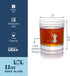 Fly Fisherman Round Rocks Glass - Fisherman Gift, Fishing Glass...