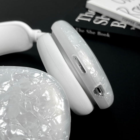 for Cute Glitter Airpods Max Case with Cleaner Kit, Anti-Scratch Shell Pattern Ear Pad Case Cover/Ear Cups Cover/Headband Cover for AirPods Max Co...