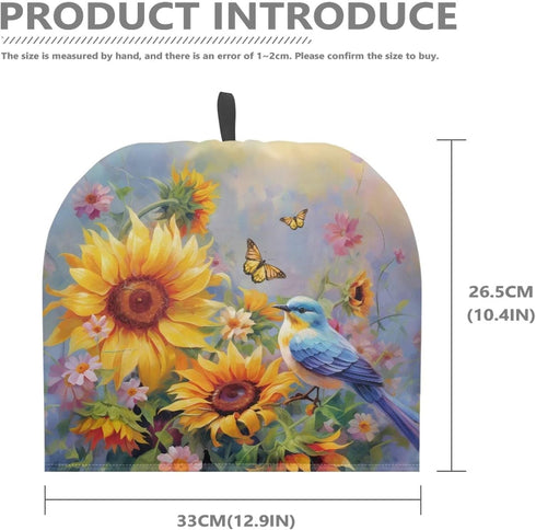 Sunflower Bird Kettle Dust Cover Teapots Dust Cover Insulated Breakfast Pot Cover Kitchen Tea Cosy Tea Cozies with Cotton Keep Warm for Dining Roo...