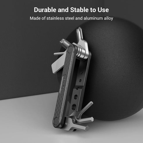 SMALLRIG Folding Tool Set with Screwdrivers and Hex Key Wrenches, Seven Functional Tools Included (Black) - 4681...