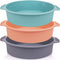 9 inch Silicone Round Cake Pan - Non stick bread pan for baking cake pizza bread and More Food Grade & BPA Free Set of 3...