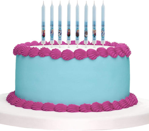 Set of 3D Frozen for Children's Cakes-8 Decorative Birthday Candle, Wax, Multicoloured, Standard Size...