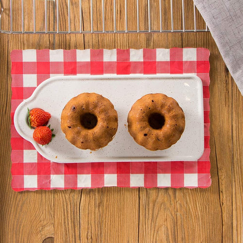 Webake 4 Inch Mini Fluted Tube Pans Nonstick Bakeware Set of 4 for Bundtlette, Angel Food Cake, Kugelhopf, Brownie...