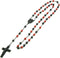 metaltree98 Fashion Rosary Black Red Bead Guadalupe & Jesus Cross 28" Rosary Necklace HR 600 KKRD...