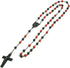 metaltree98 Fashion Rosary Black Red Bead Guadalupe & Jesus Cross 28" Rosary Necklace HR 600 KKRD...