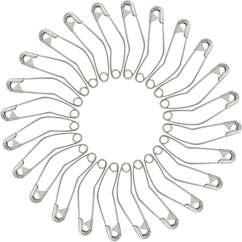 120Pcs 2 Inch Curved Safety Pins, Quilting Basting Pins Versatile and Sturdy Nickel-Plated Steel Pins for Precise Quilting...