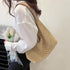 Casual Stylish Straw Bag,Beach Bag Summer Purse Straw Shoulder Bag Straw Woven Handbag For Beach Vacation mesh beach bag...