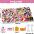 1060pcs Polymer Clay Beads Charms Kits 28 Styles Cute Fun Clay Beads Charms Flower Butterfly Heart Letter Pony Beads Charms for Women Girls Jewelr...