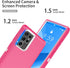 for Galaxy S22 Ultra Case, Rugged Shockproof Military Protective Bumper Phone Cover Armor Heavy Duty for Samsung Galaxy S22 Ultra (Hot Pink/White)...