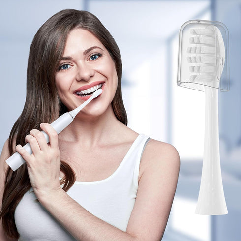 Replacement Toothbrush Heads 10 Pack Compatible with Gleem Electric Toothbrush, 5Black+ 5White...