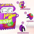 Cute Airpod Case for Airpod 2/1 with Cleaner kit,3D Kawaii Cartoon Food Funny Fashion Silicone Protective Cover Accessories with Keychain for Airp...