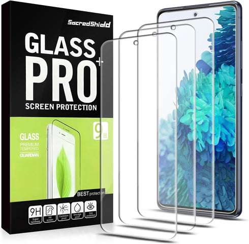 [3-Pack Screen Protector for Samsung Galaxy S20 FE 5G Tempered Glass, 9H Hardness, Bubble Free, Easy to Install...