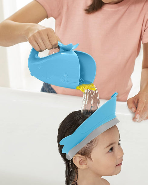 Skip Hop Baby Shower Cap Shield, Moby Bath Visor for Baby and Kids 9m +, Blue...