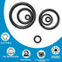 24 Size Rubber O Ring Set,1120 Pcs Black Small O Rings Assortment Kits,Assorted Metric Sealing Washer for Auto Plumbing Faucet Water Air or Gas Re...