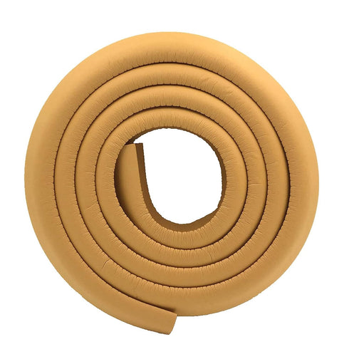 M2cbridge L Shape Extra Thick Furniture Table Edge Protectors Foam Baby Safety Bumper Guard 6.5 Ft (Wood)...