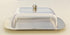 Zoie + Chloe Stainless Steel Butter Dish with Easy to Hold Lid...