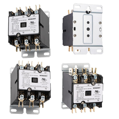 HVAC Contactor,120VAC Control compressor and Fan Motor,Safe and Reliable,Efficient and Energy-saving,Long Service Life (3Pole_30Amp)...