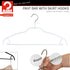 Mawa by Reston Lloyd Silhouette Ultra-Thin Series, Non-Slip Space Saving Shirt Hanger with Pant Bar & Skirt Hooks, Style 42/FTU, Pack of 2, White...
