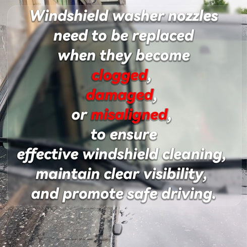 Windshield Washer Nozzle Windscreen Wiper Spray Front Hood Jet Kit Parts Replacement Compatible with Jeep Grand Cherokee Chevrolet Malibu Pontiac ...