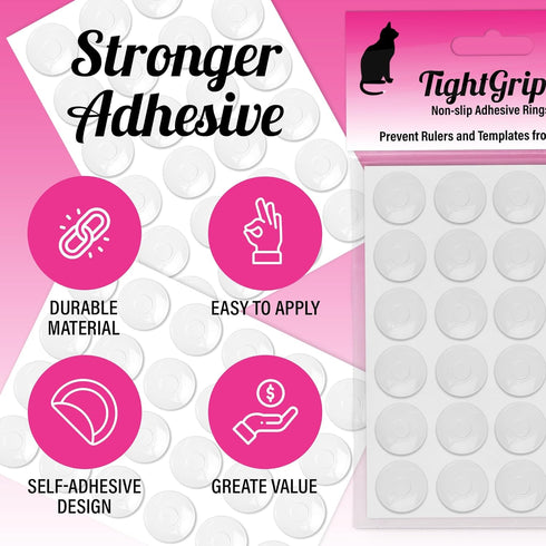 Non-Slip Pads for Quilt Templates | Precision Grips for Quilting Supplies | Enhance Accuracy and Stability | Non-Slip Quilting Tools | Complete Se...