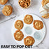 2 Pack Silicone Muffin Pan for Baking, Regular Cupcake Mold for Air Fryer, 7 Cups Round Muffing Molds, Non-Stick Bakeware Durable Baking Molds...