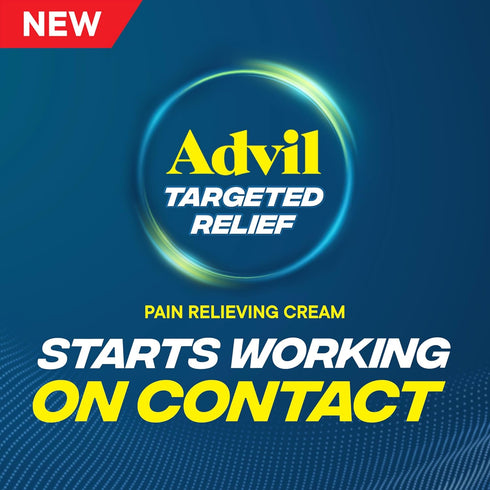Advil Targeted Relief Pain Relieving Cream with Massage Applicator, Up to 8 Hours of Powerful Relief of Joint Pain, Lower Back Pain and Muscle Pai...
