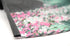 OMyTea® Women Hand Held Silk Folding Fan with Bamboo Frame - with a Fabric Sleeve for Protection for Gifts - Sakura Cherry Blossom Pattern (WZS-2)...