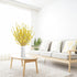 Artificial Forsythia Flowers,6Pcs 39.4 inch Artificial Forsythia Blossom Jasmine Stems Fake Silk Forsythia Branches for Flower Arrangement Wedding...