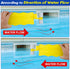 Pool Surface Skimmer-Plastic Debris Skimmer,Hands Free Pool Leaf Skimmer,Work with Most Skimmer Systems on Above-Ground and in-ground Pools (Yello...