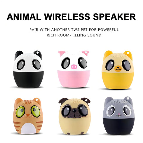 1.77inch Portable Mini Bluetooth Speaker Wireless with Lanyard, Cute Dog Style Bluetooth 5.0 for iPhone PC Android Home Indoor Outdoor......