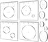 Pack of 4 Circle Inlay Template Set, Router Templates for Woodworking,Router Jig Templates Decorative Templates...