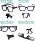 Eyekepper Ladies Reading Glasses - Oversized Square Design Readers for Women Black...