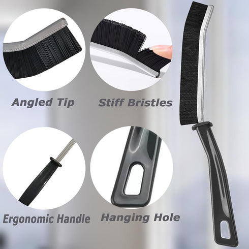 5PCS Hard Bristle Crevice Cleaning Brush, Crevice Cleaning Tool, Multifunctional Gap Cleaning Brush, Grout Lines Cleaning Brush, Thin Cleaning Bru...