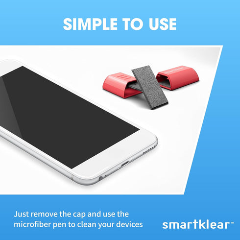 Carbon Klean SmartKlear Smart Phone Screen Cleaner - Efficient and Durable Carbon Microfiber Technology (Injected Pink)...