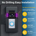 Anti-Theft Video Doorbell Mount ?Adjustable No-Drill Mounting Bracket for Video Doorbell 1/2/3/3 Plus/4/2023 Release?Not Block Doorbell Motion Sen...