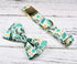 Watermelon Pet Tropical Fern Leaf Dog Bow Tie Dog Collar,Detachable Bowtie Accessory, Adjustable Collar for Small Medium Large Dogs, M (12 --20 in...