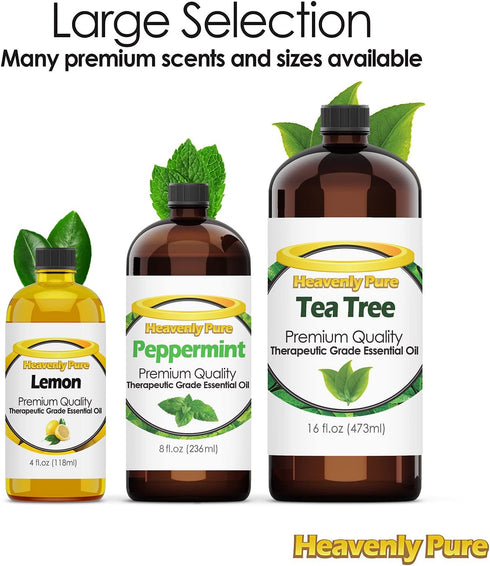 Peppermint Essential Oil - Diffuser, Aromatherapy, Skin, Hair, Soap Making, Dropper - 4 fl oz - Peppermint Oil - Mint Oil...