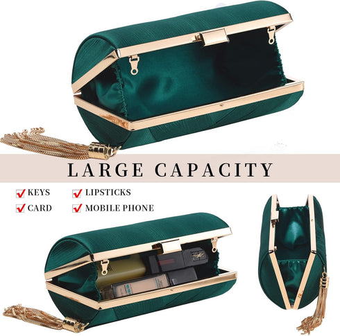 Clutch Purses For Women Tassel Evening Clutch bag Cross Body & Shoulder Bag For Wedding Night out Party...