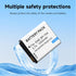 3 Pack BP-70A Replacement Batteries with Charger for Samsung BP70A BP 70A WB30F, WB35F, WB50F, DV150F, ST150F, MV800, ES65, ES67, ES70, ES71, ES73...
