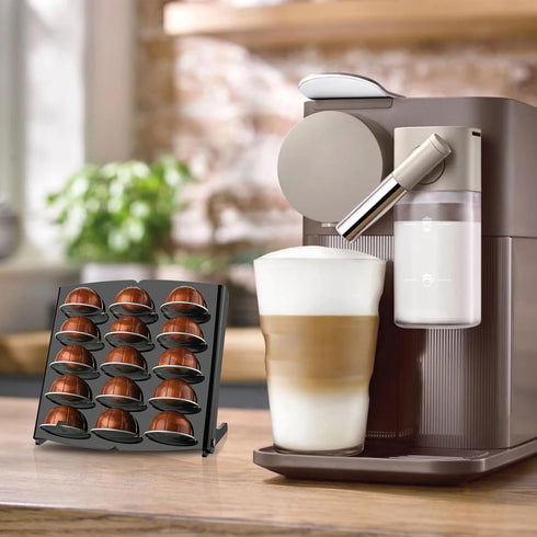 Beautyflier Coffee Pod Holder for Nespresso Vertuoline Capsules, 12 Capacity Coffee Pods Storage Organizer Stand, Coffee Capsule Storage Tray, Cof...