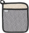Now Designs by Danica Superior Potholder | Narrow Stripe Black...