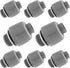 8 Pack NPT Nonmetallic Conduit 1/2-in Electrical Conduit Fittings PVC Straight Connectors Liquid Tight Conduit Connectors...