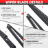 Replacement For SCION XB 2004-2006, Rear Windshield Wiper Back Arm Blade Set - OTUAYAUTO Factory OEM Style...
