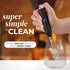 Zulay Kitchen Powerful Milk Frother Wand - Mini Milk Frother Handheld Stainless Steel - Battery Operated Drink Mixer for Coffee, Lattes, Cappuccin...