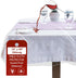 LAMINET Heavy-Duty Deluxe Crystal Clear Vinyl Tablecloth Protector 70" x 90" - Oblong...