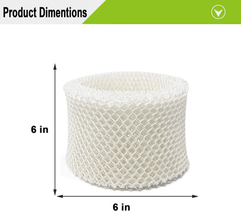 Lemige 4 Pack Humidifier Wicking Filters Compatible with Honeywell HC-888, HC-888N, Filter C, HCM-890, HEV-320 Series, Compatible with Duracraft DCM-200, DH-890