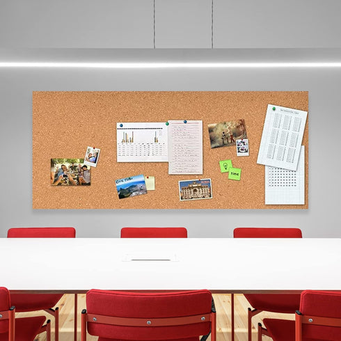 Self-Adhesive Cork Board Roll, 1/8" Thick Cork Boards for Walls, 20"x16" Cork Board Rolls Bulletin Boards for Home School Officel(3mm,Roll,20")...